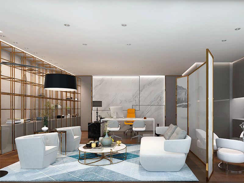 華妙互聯網公司辦公室裝修設計風格