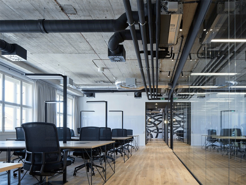 工業(yè)風(fēng)辦公室裝修時設(shè)計效果圖
