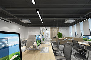 杭州阿爾泰辦公室裝修設(shè)計全景圖