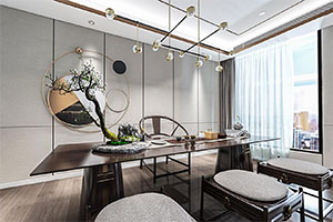 中型現(xiàn)代辦公室裝修設(shè)計全景效果圖