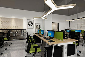 現(xiàn)代簡約800方辦公室設(shè)計裝修全景圖