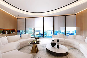 高端辦公室裝修設計全景效果圖