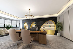 簡約大氣辦公室裝修設計全景案例