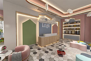 舞蹈培訓機構裝修設計全景效果圖