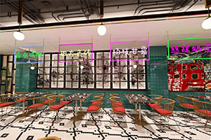 港式餐廳裝修設(shè)計全景效果圖