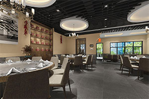 上饒人家餐飲店裝修設計全景