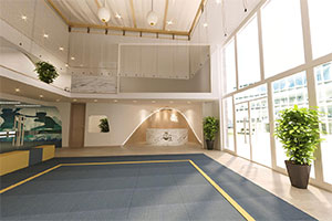 現(xiàn)代武館裝修設(shè)計全景圖