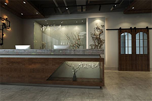 由本培訓(xùn)機(jī)構(gòu)裝修設(shè)計(jì)全景圖