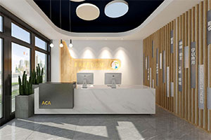 簡約培訓學校裝修設計全景圖